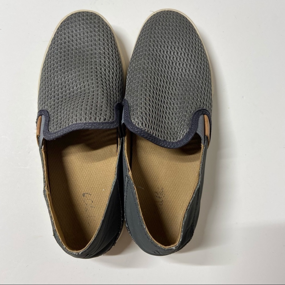 OluKai Pehuea Slip-On Sneakers In Pavement 7